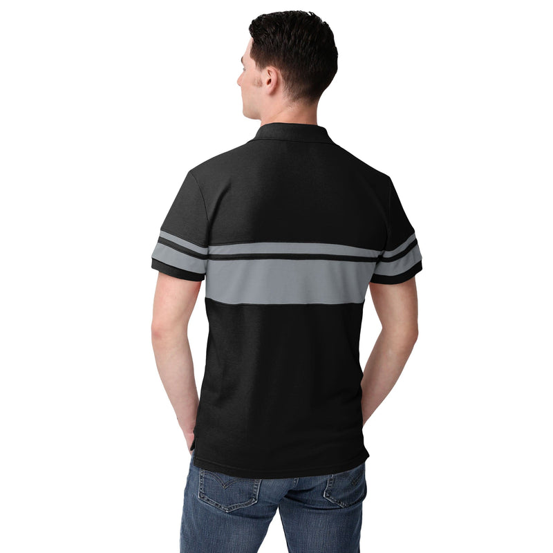 Las Vegas Raiders NFL Mens Cotton Stripe Polo Shirt