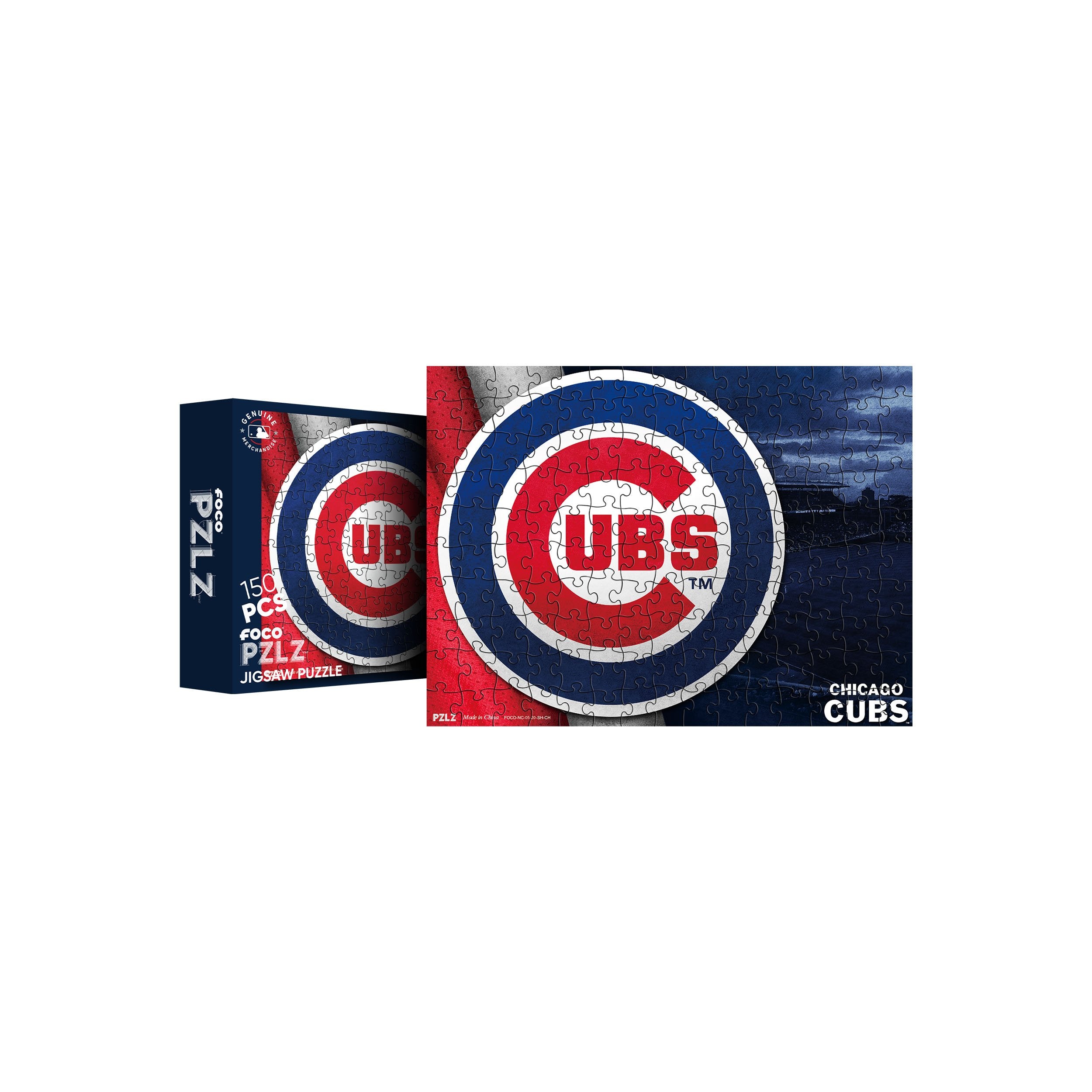 Chicago Cubs Mlb Team Logo 150 Piece Jigsaw Puzzle Pzlz