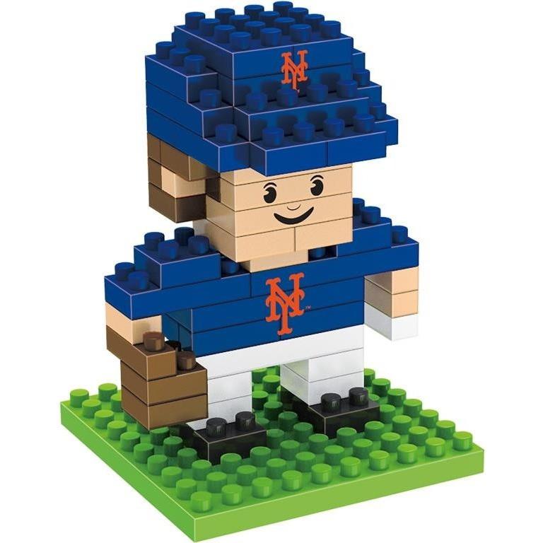 New York Mets MLB 3D BRXLZ Construction Puzzle Set Team Player