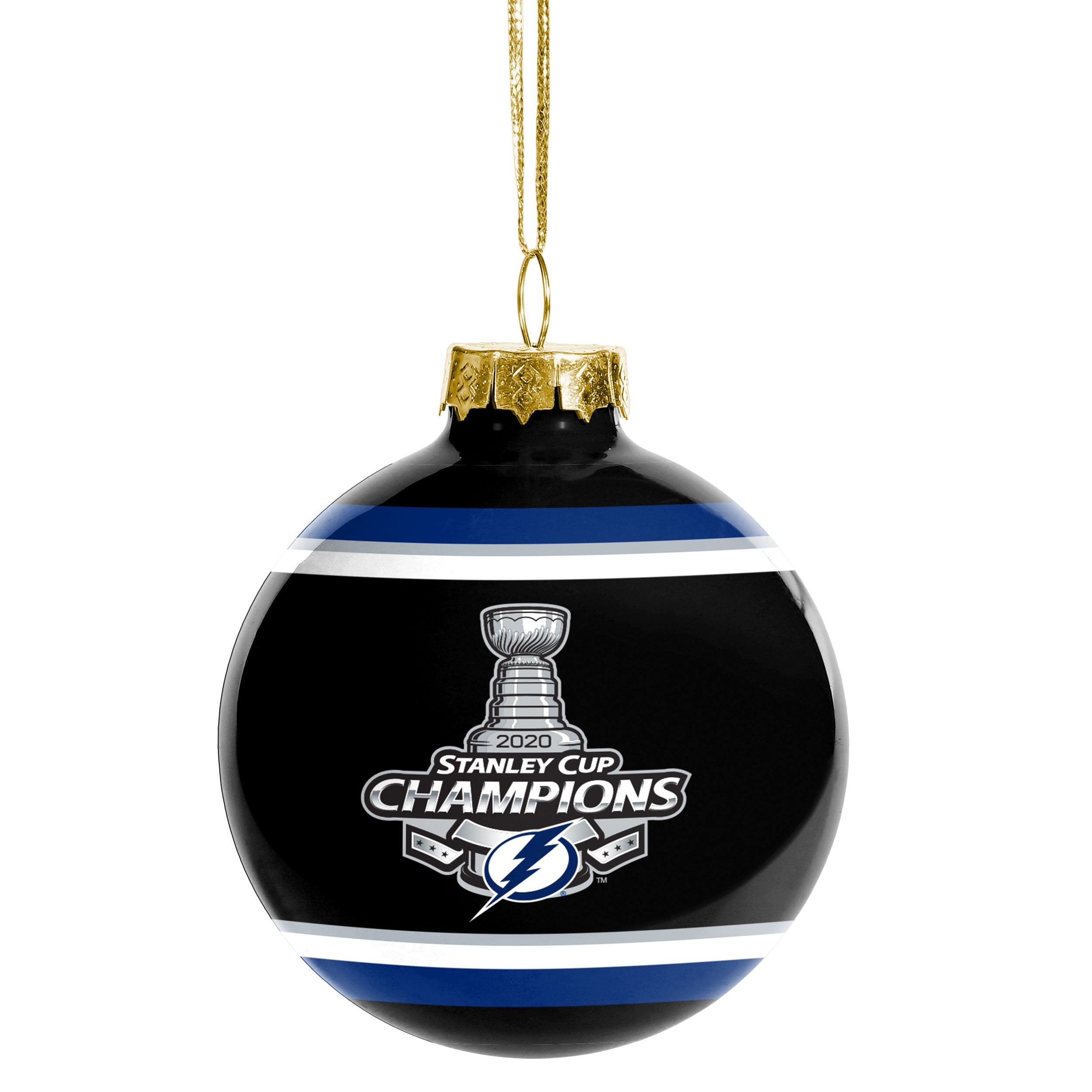 Tampa Bay Lightning Nhl Stanley Cup Champions Glass Ball Ornament