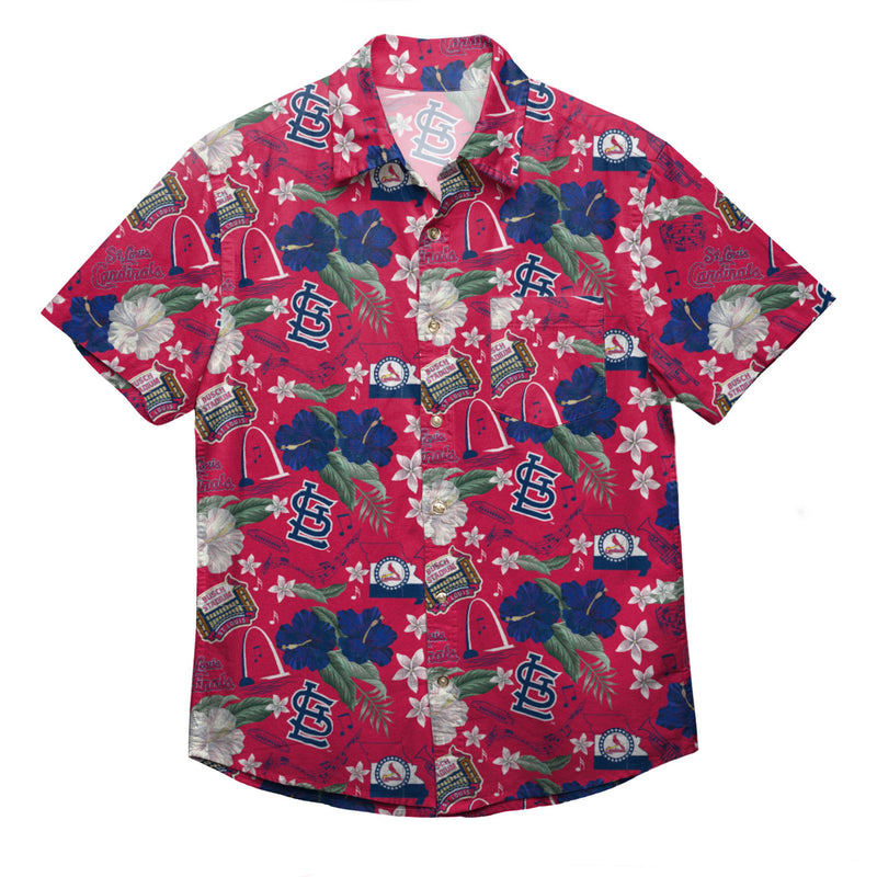 St Louis Cardinals MLB Mens City Style Button Up Shirt