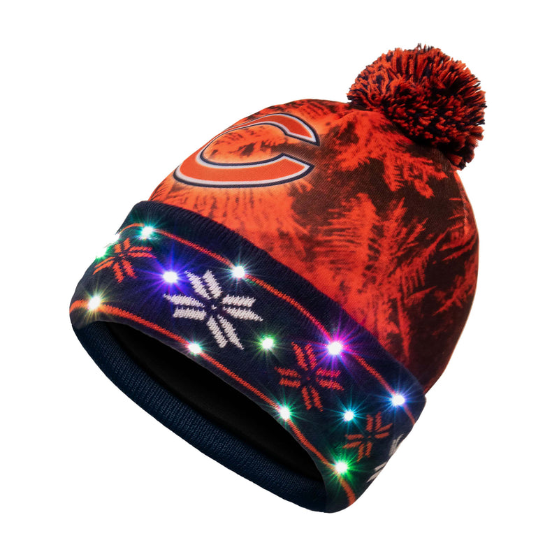 Miami Dolphins NFL Big Logo Light Up Printed Beanie