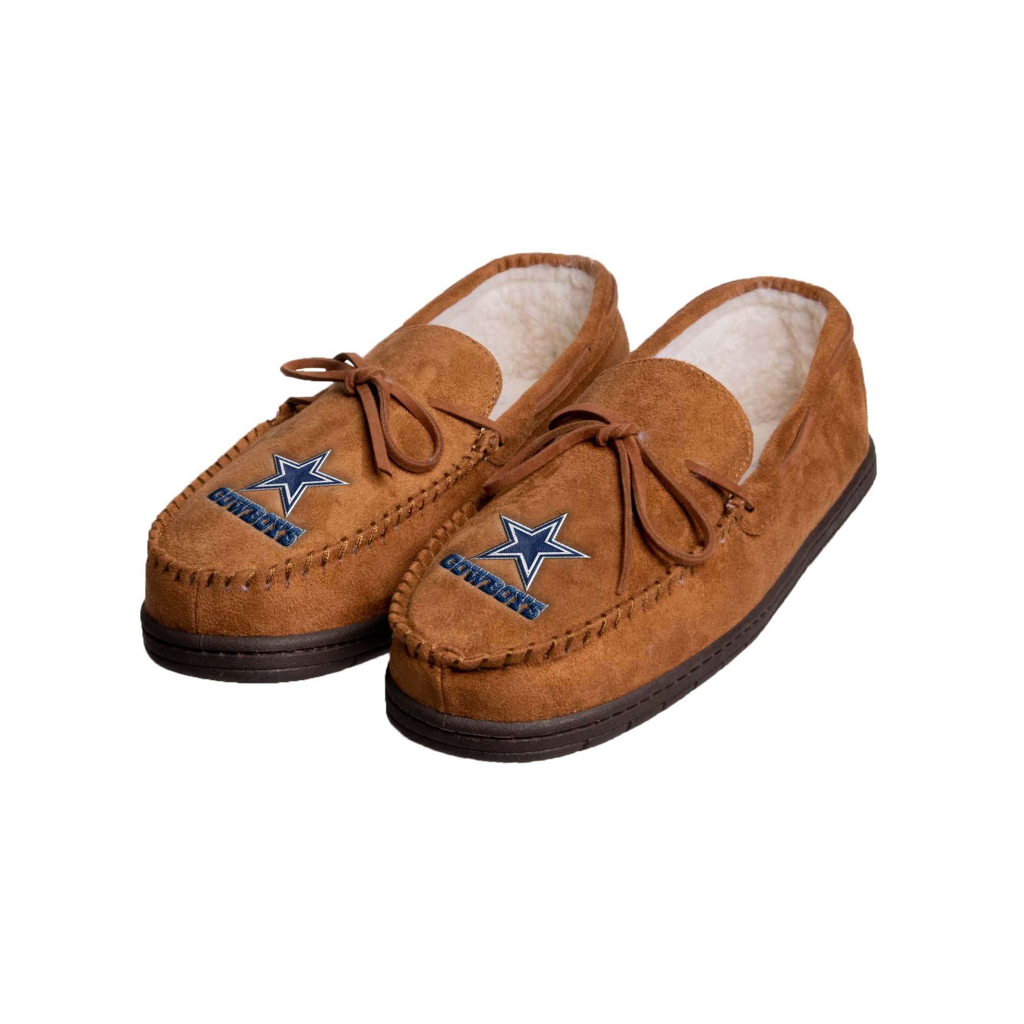 Dallas Cowboys NFL Mens Moccasin Slipper