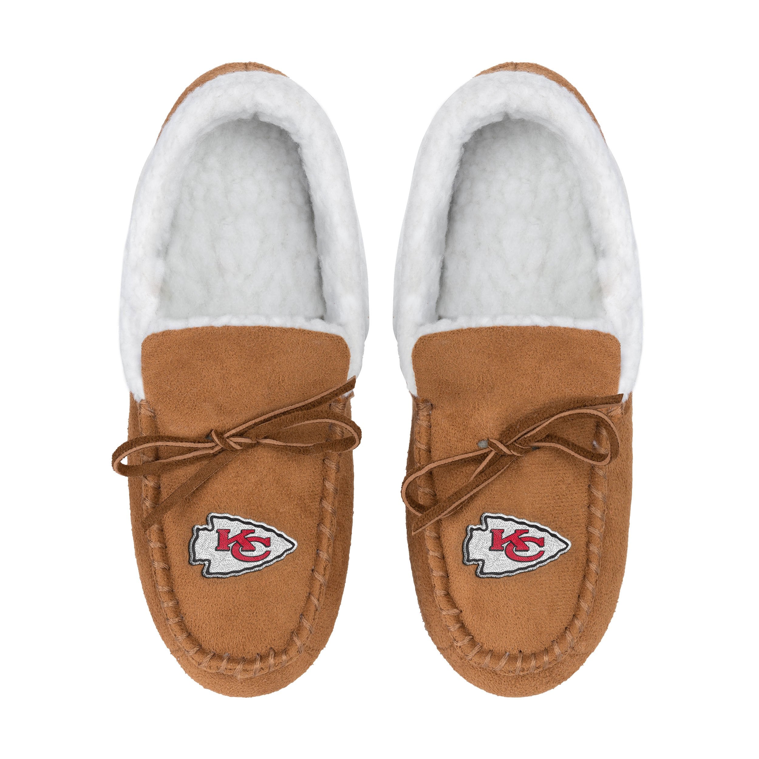 NFL Tan Moccasin Slippers - Pick Team!