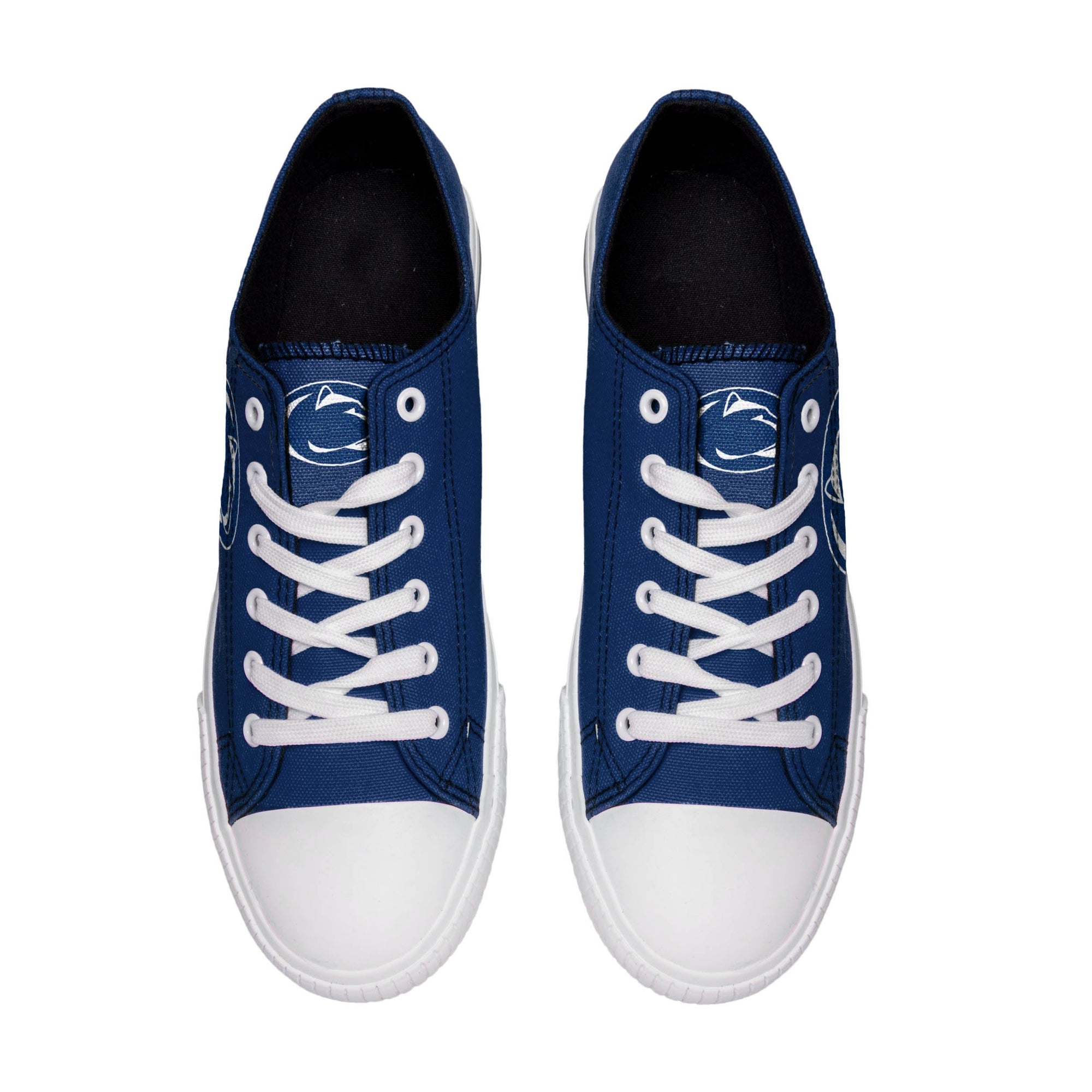 Penn State Nittany Lions NCAA Mens Low Top Big Logo Canvas Shoes