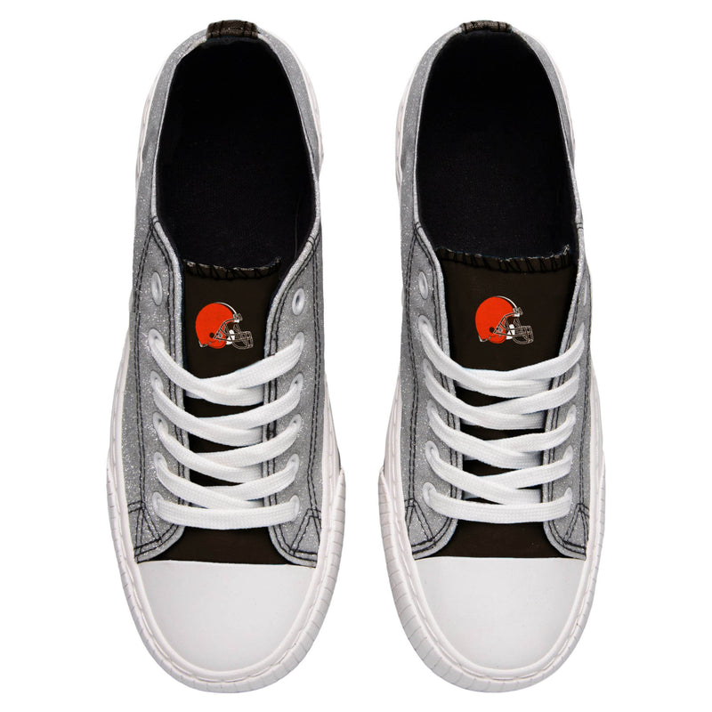 Cleveland Browns NFL Womens Glitter Low 