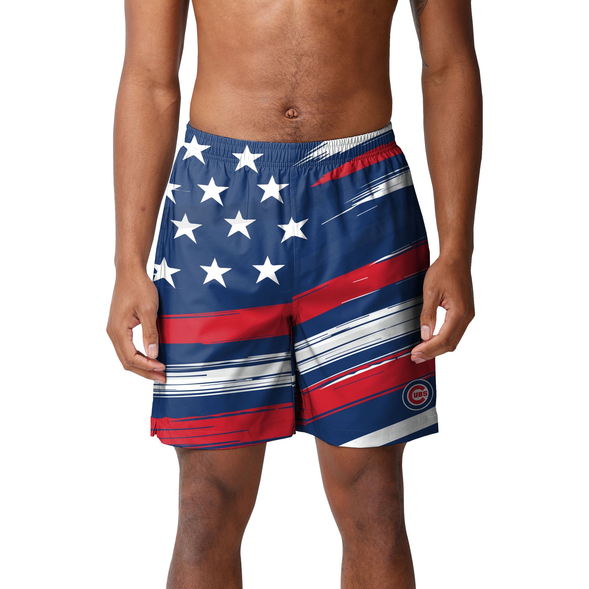 Chicago Cubs MLB Mens Americana Swimming Trunks