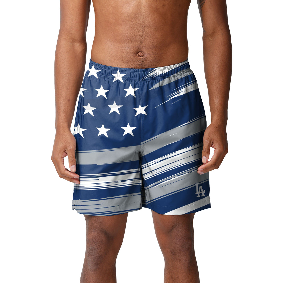 Los Angeles Dodgers MLB Mens Americana Swimming Trunks