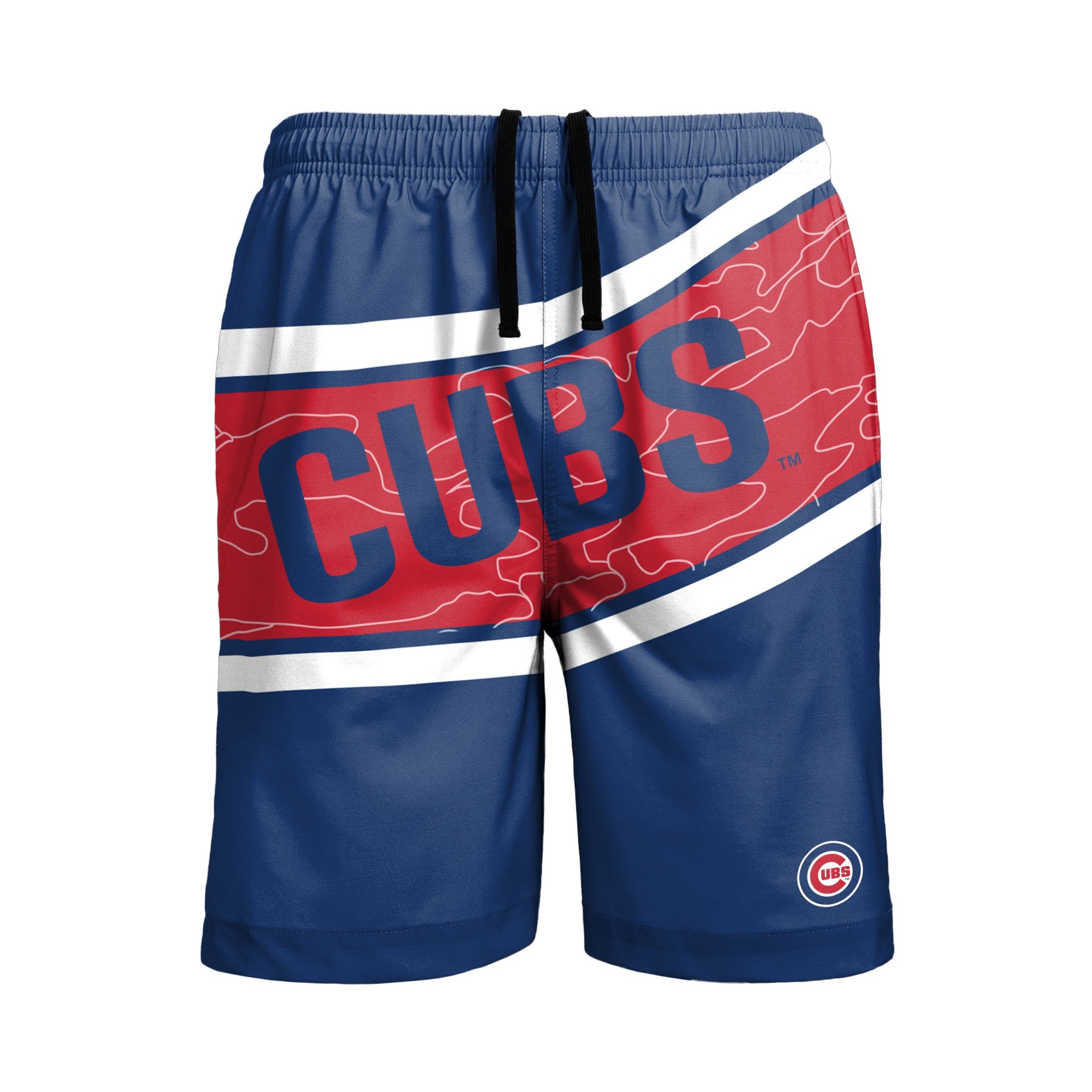 Chicago Cubs MLB Mens Big Wordmark Swimming Trunks