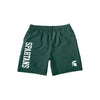 Michigan State Spartans NCAA Mens Solid Wordmark Traditional Swimming Trunks