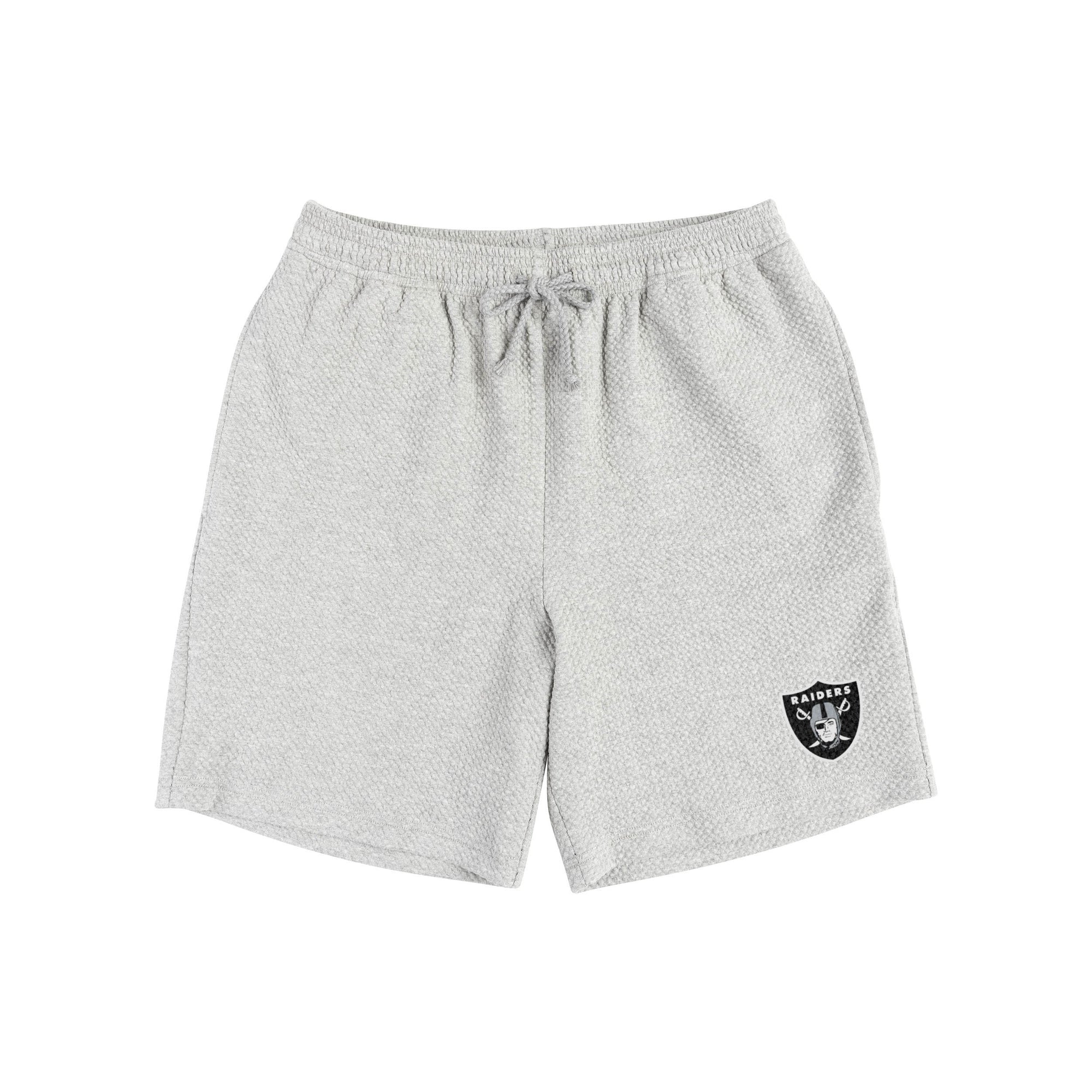 Las Vegas Raiders NFL Mens Gray Woven Shorts