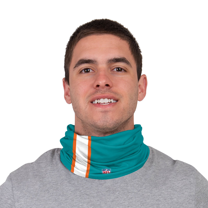 Miami Dolphins NFL Wordmark Holiday Gaiter Scarf