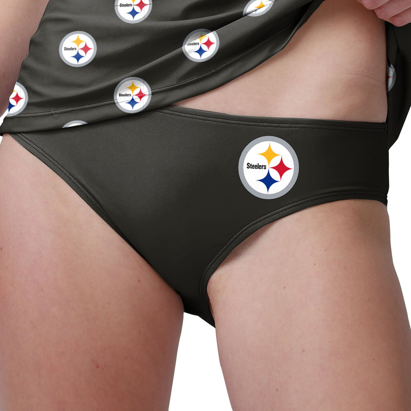 Pittsburgh Steelers Nfl Womens Mini Logo Bikini Bottom 