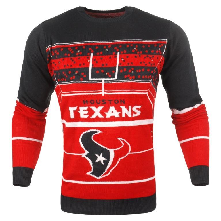 Houston Texans Big Logo (Women's V-Neck) NFL Ugly Sweater