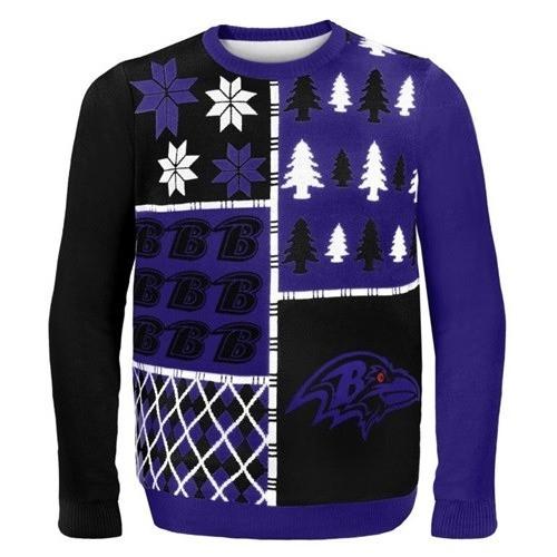 Baltimore Ravens Men's Holiday Ugly Christmas Sweater