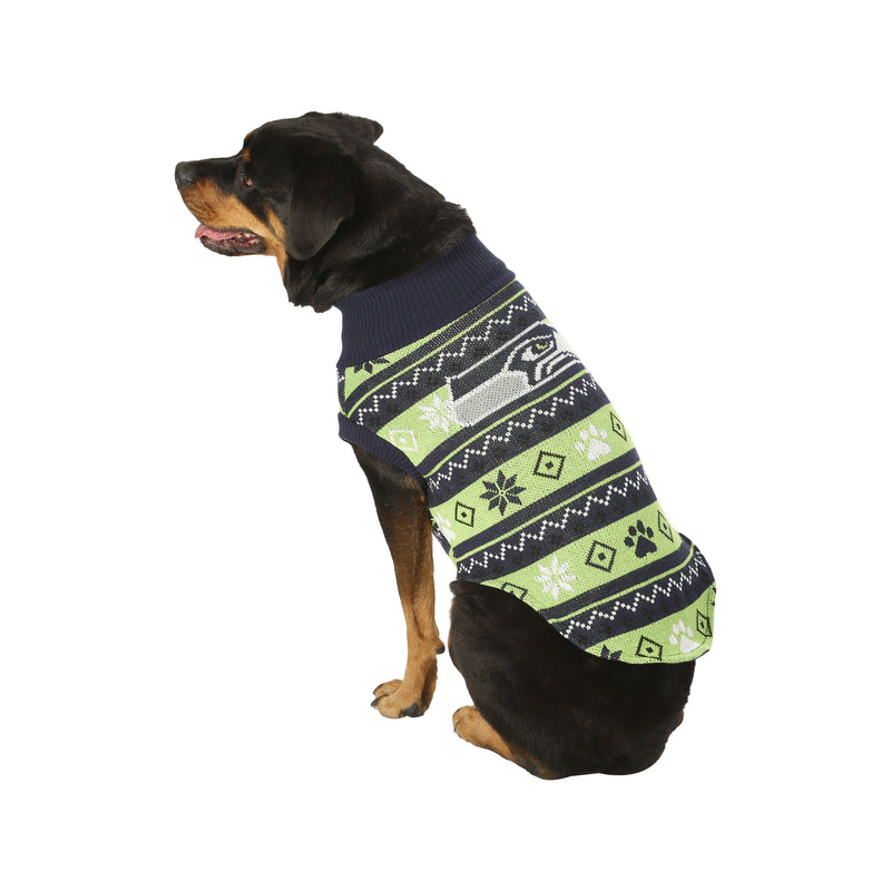 seattle seahawks dog sweater