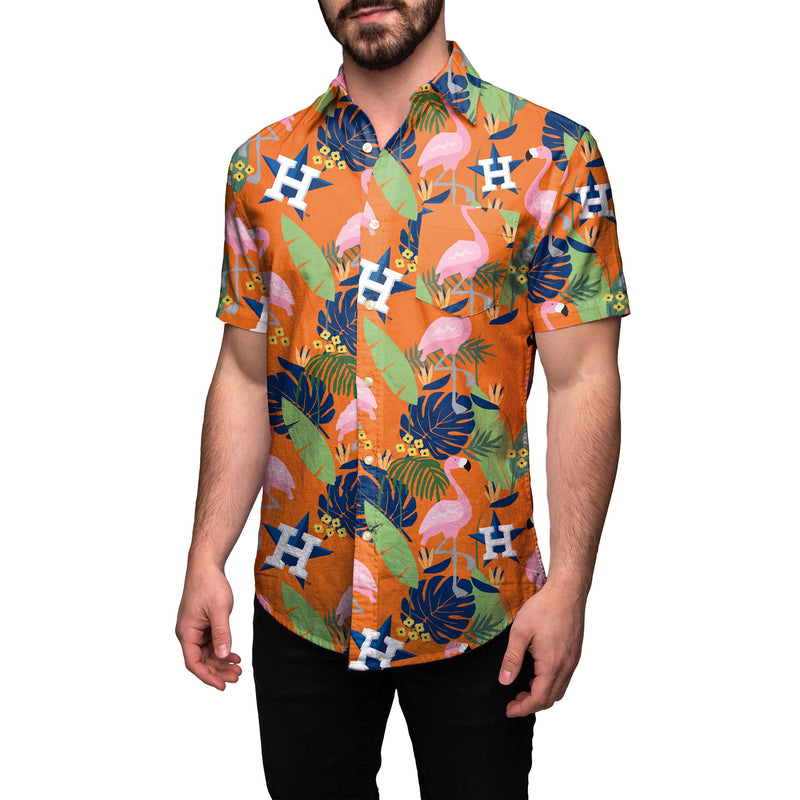 astros button up shirt