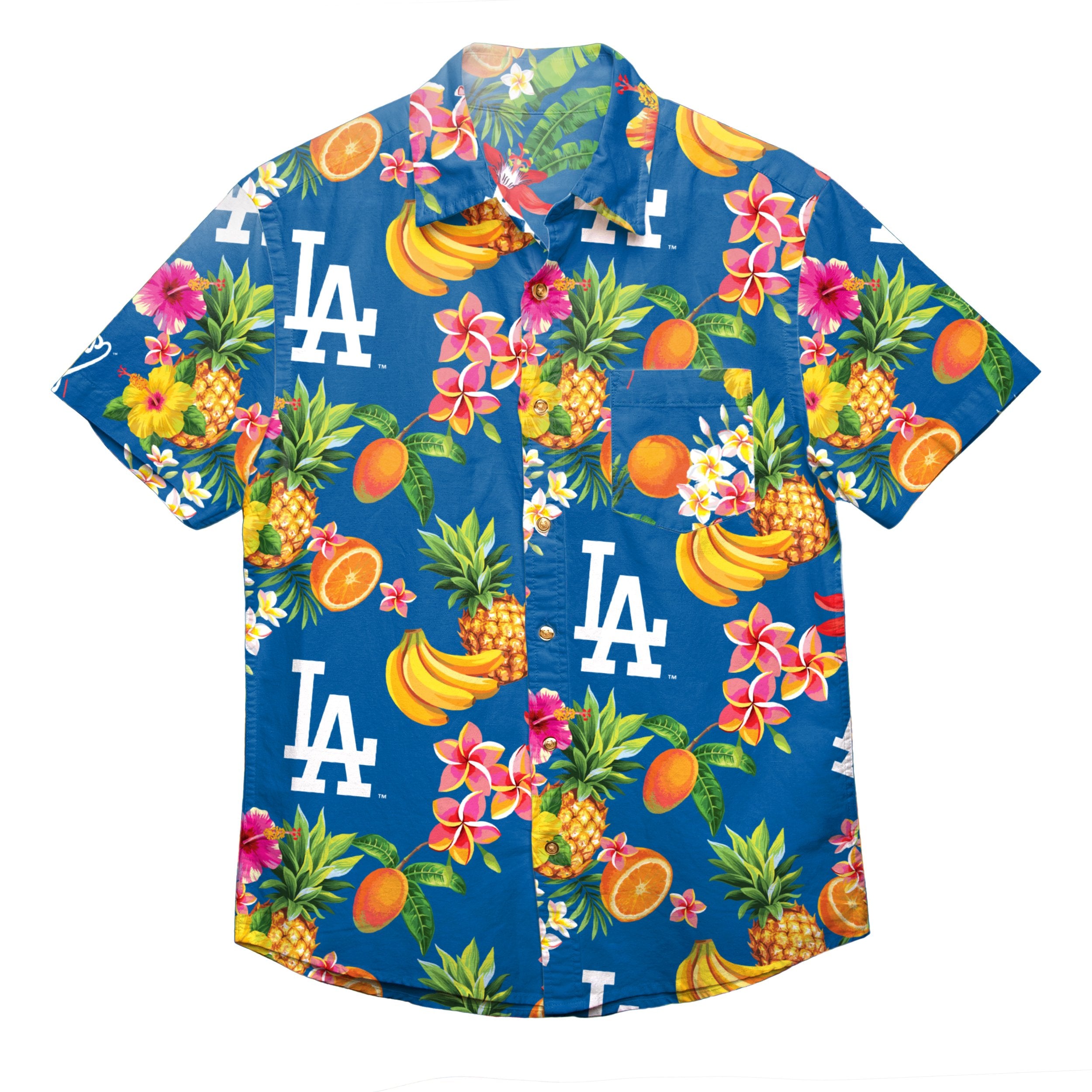 dodgers button shirt