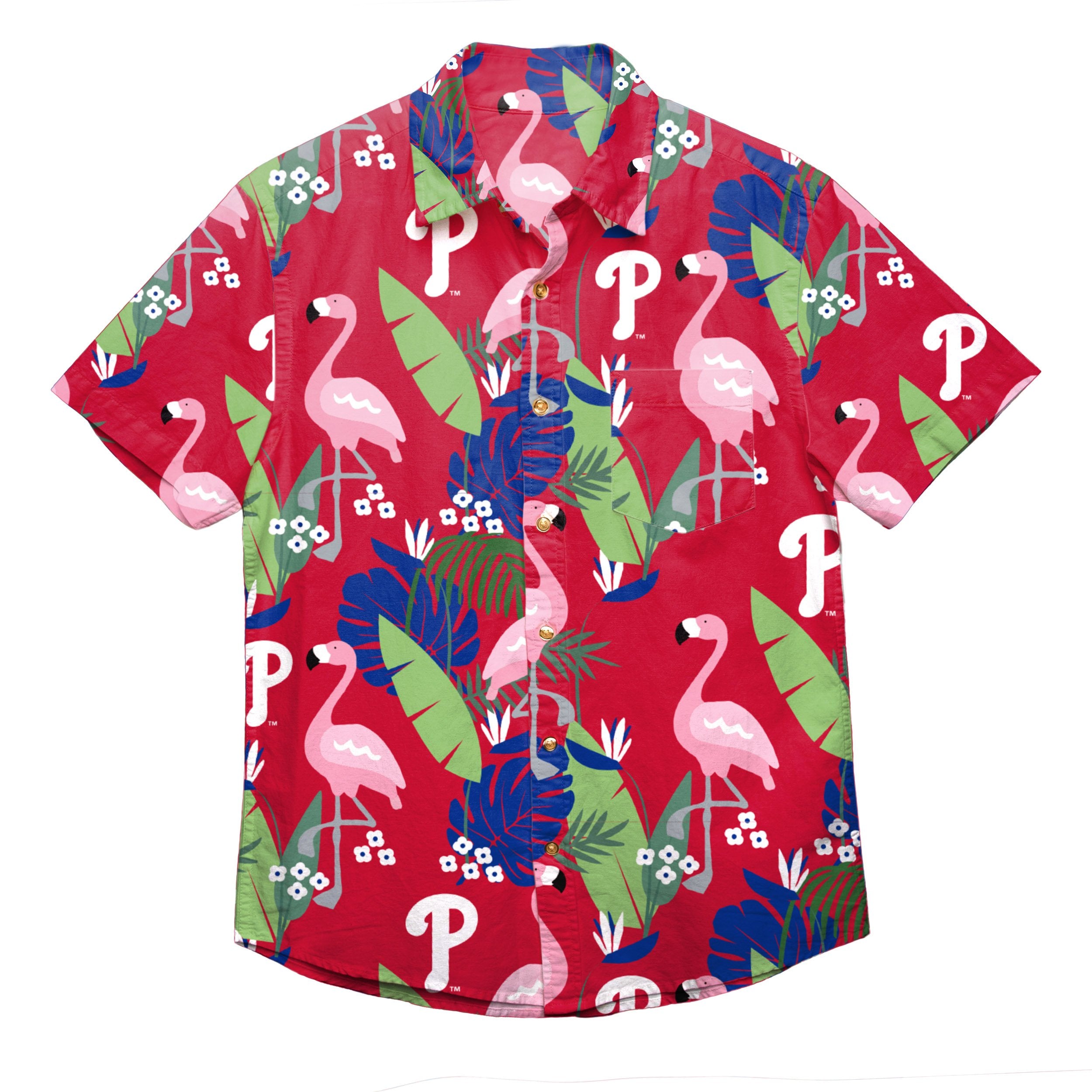 phillies button down shirt