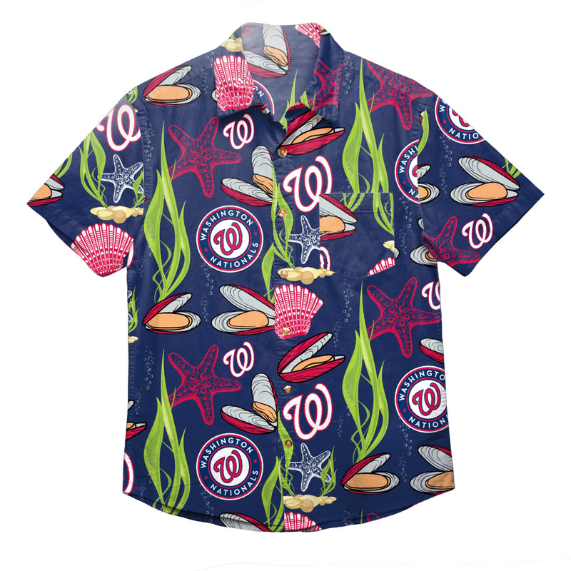 washington nationals button up shirt