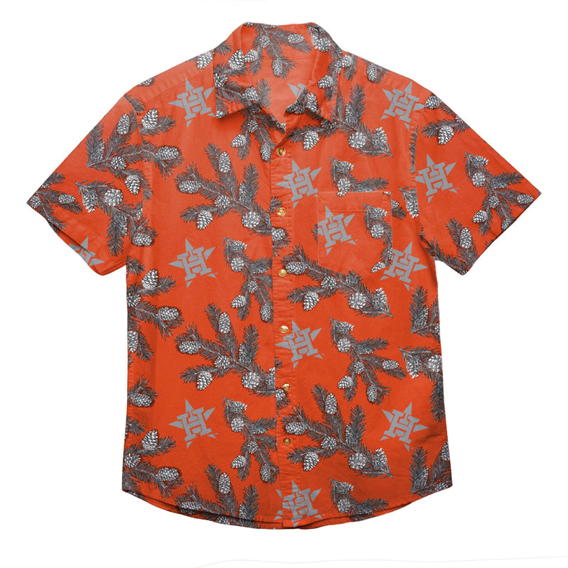 houston astros button up shirt