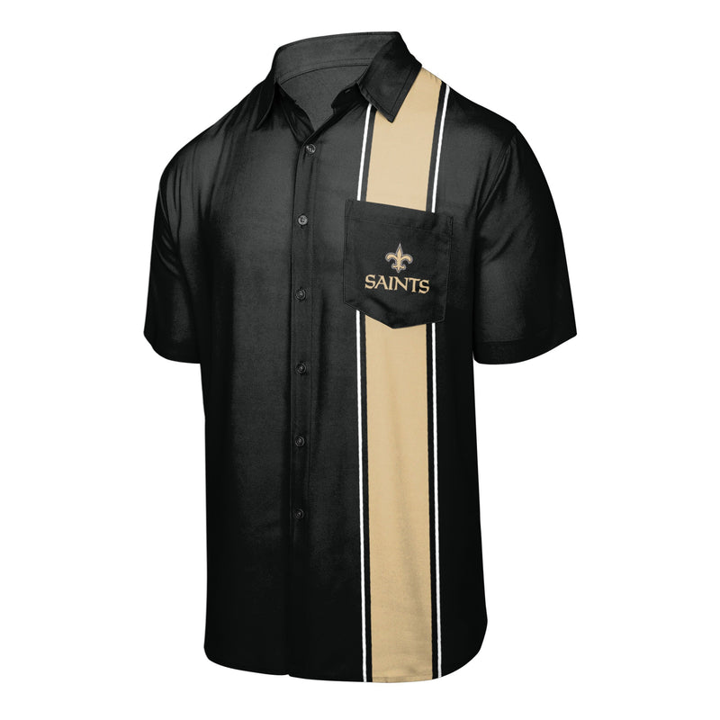 new orleans saints button up shirt