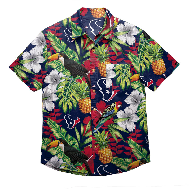 houston texans button up shirt