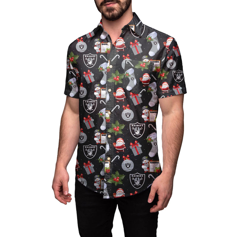 raiders button up shirt