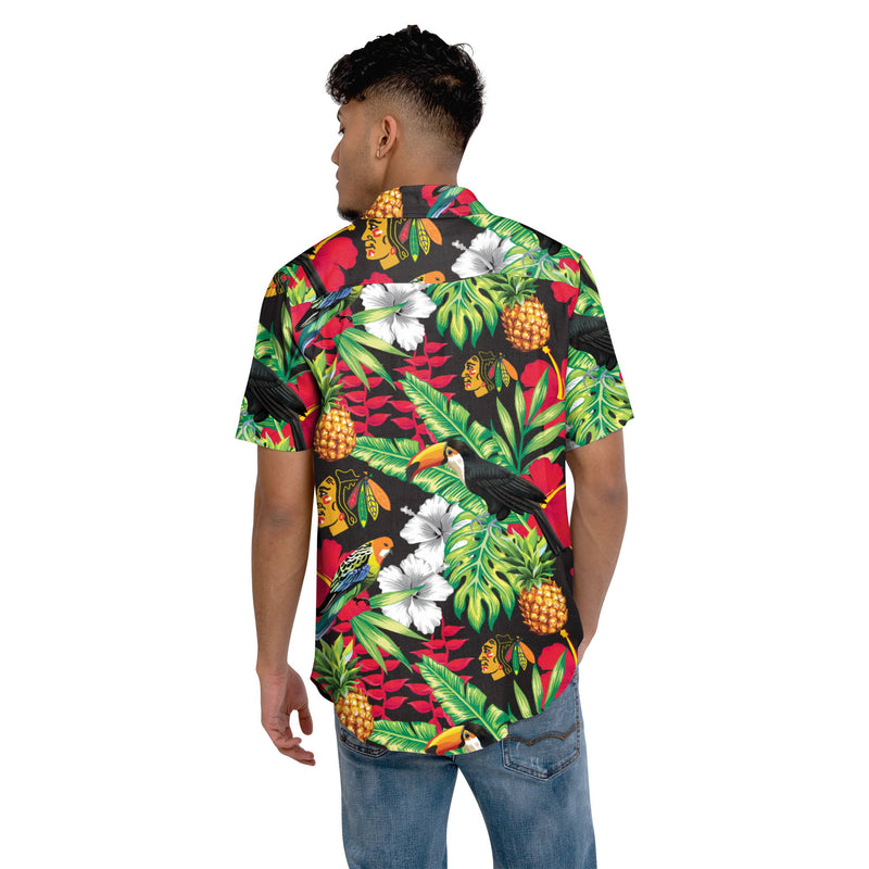 Chicago Blackhawks NHL Mens Floral 