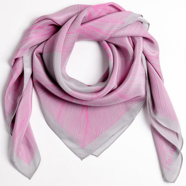 The Pink Insect Designer Silk Scarf by Tal Angel
