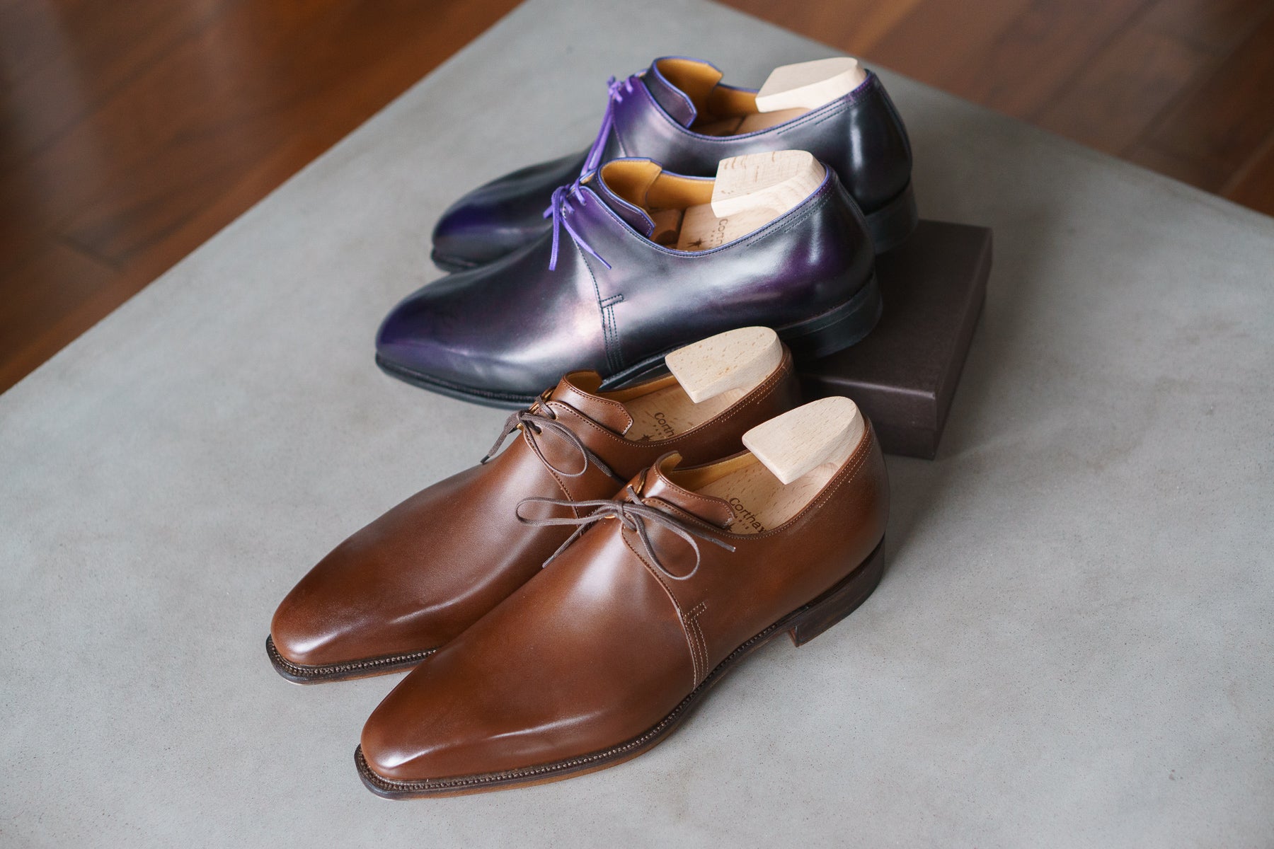 Maison Corthay Arca Aubergine and Ebene Patina