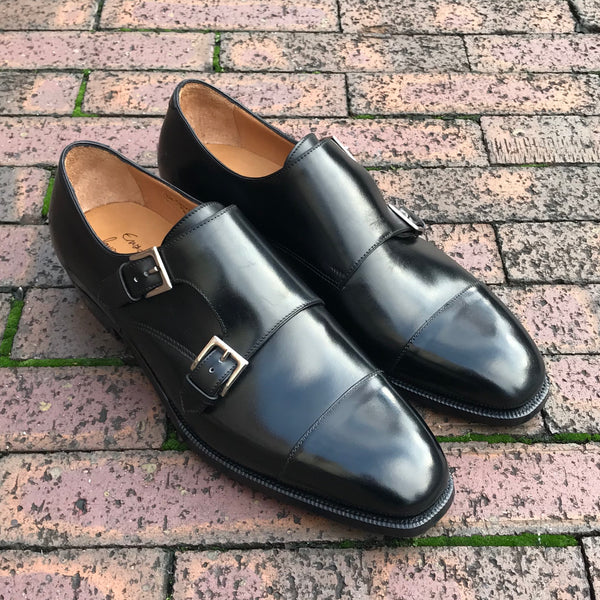 Enzo Bonafè Style De Chirico II Double Monk - Black Calf – Mehra