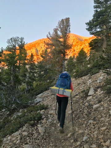 Sunrise with some of the best and lightest trekking poles