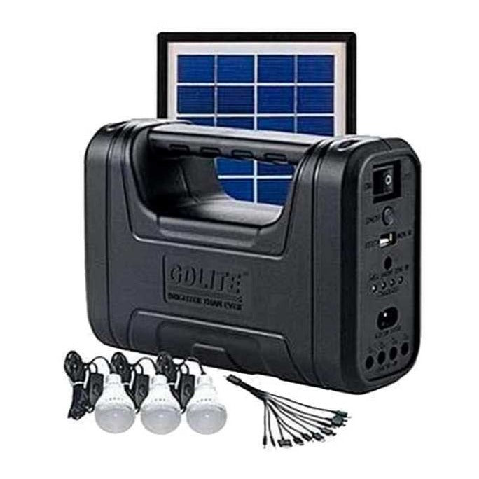 Kit de lampara y linterna led recargable con panel solar – Puntohome