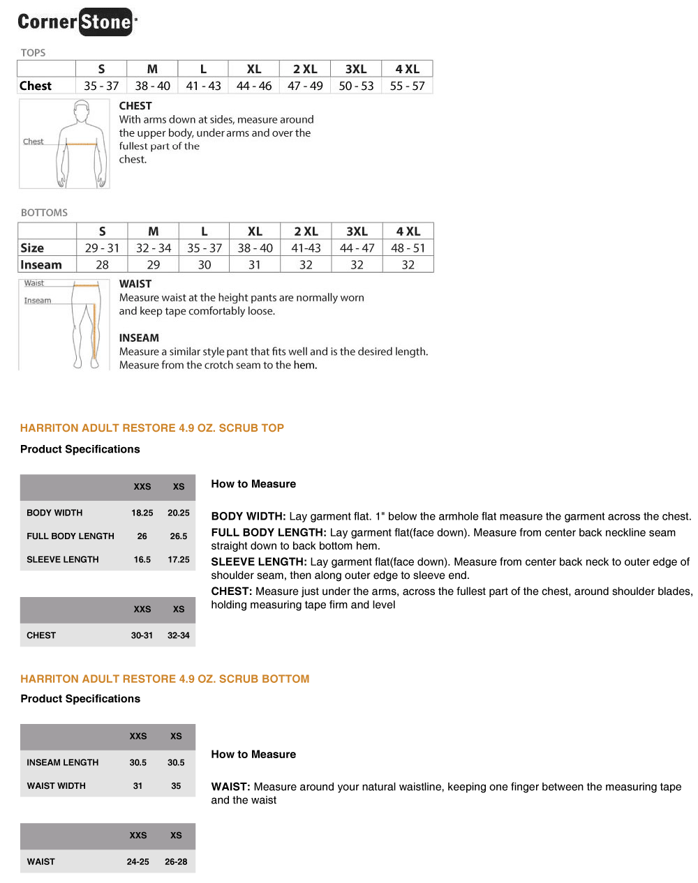 scrubs size chart new season merchandise scrub size