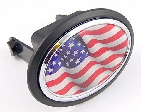 POW MIA war Vietnam Flag Hitch Cover Cap 2 Receiver Black with Chrome /& Dome