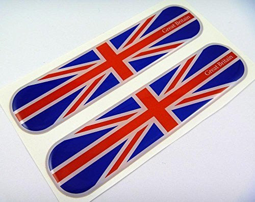 Great Britain Flag Domed Decal Emblem Chrome Car Flexible Sticker 5