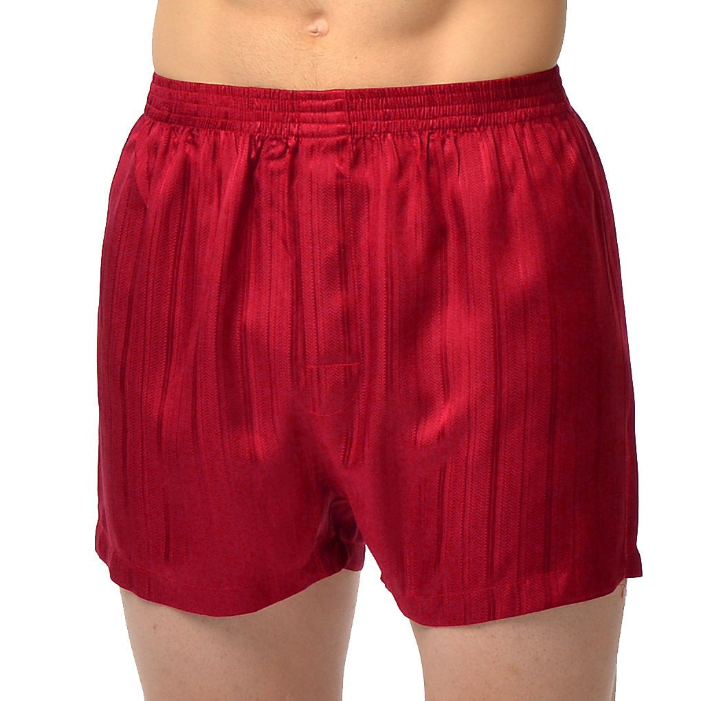 Herringbone Stripe Silk Boxer Short – Majestic International