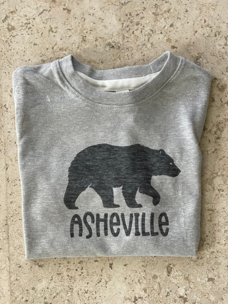 Asheville (Bear City) Shirt -Gray – Looking Glass Clothing Company