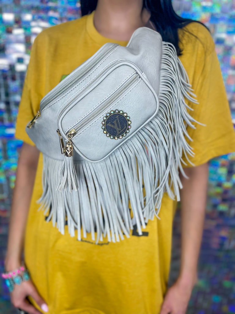 Fringe Bum Bag in Pink – ShopWildBloom