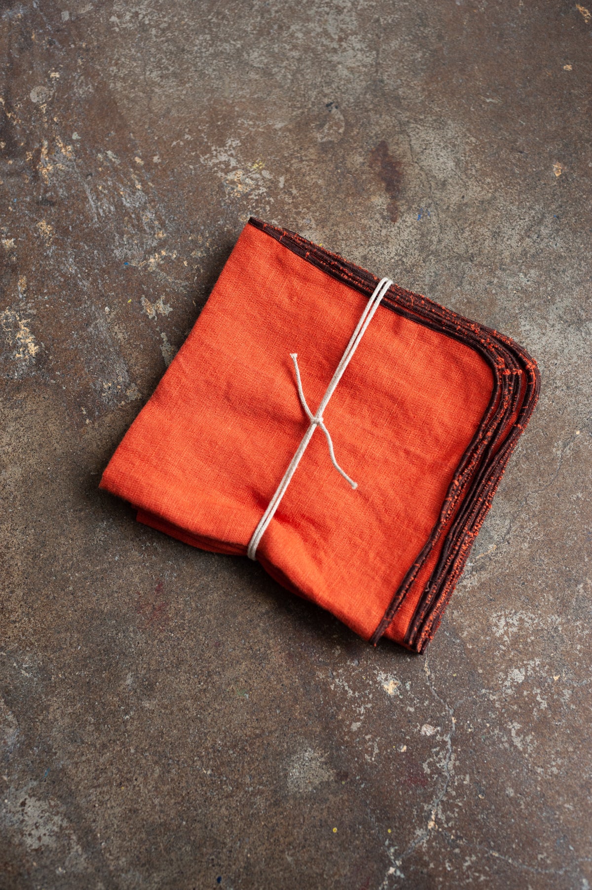 Linen Napkin in Rust (Set of 4)