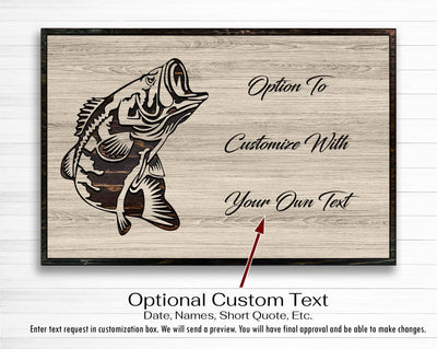 Fishing and drinking custom wood quote sign