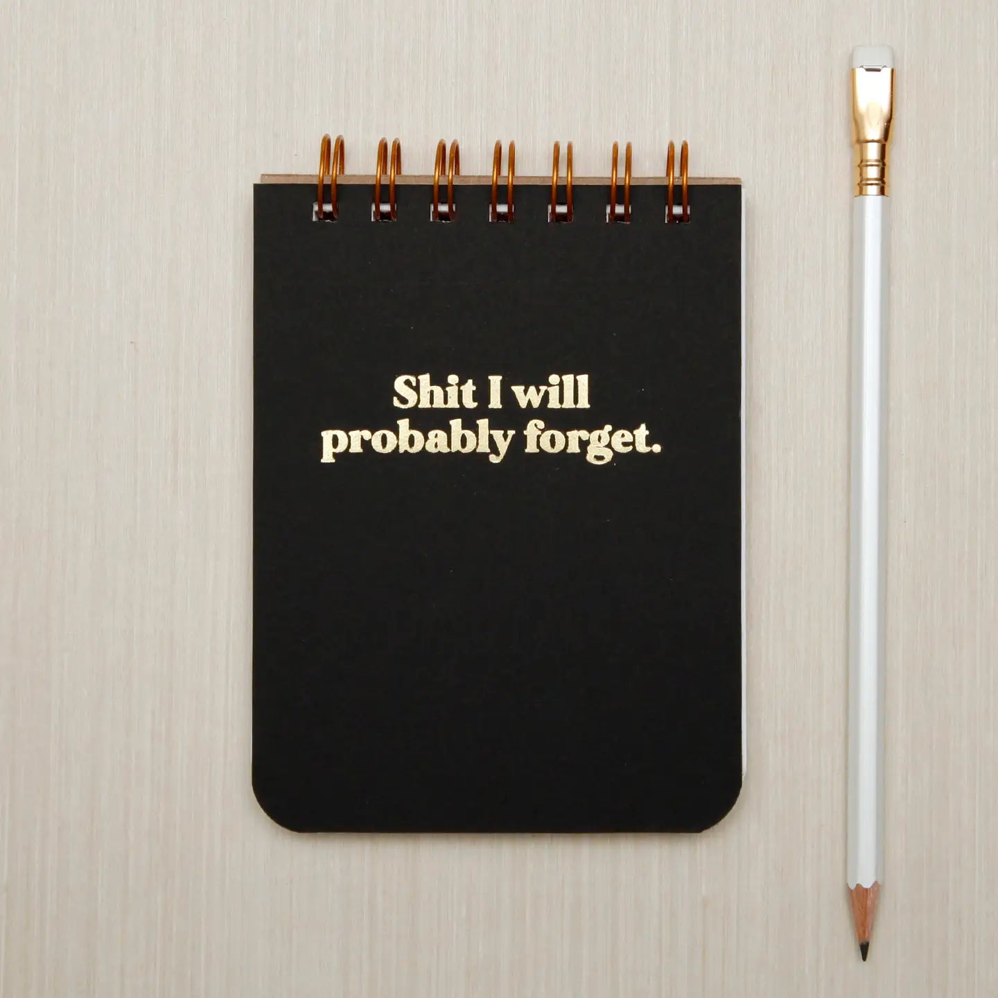 small checklist notepad - shit I will probably forget