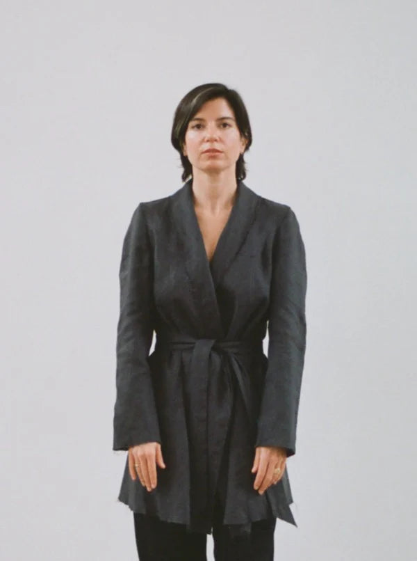deconstructed wrap jacket