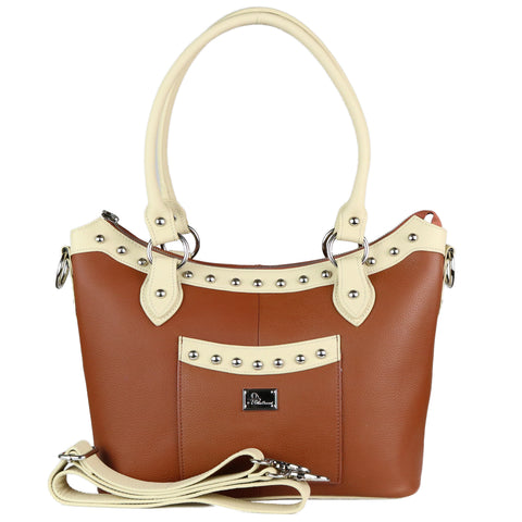 The Renee Two Tone Studded Tote