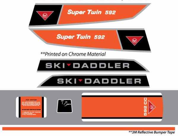 高級素材使用ブランド IRIS SELECTIONAMR Racing スノーモービルグラフィックキット ステッカー デカール Ski-Doo RT  2005-2009対応 マッドハッター