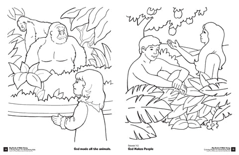 big book of bible story coloring pages for elementary kids