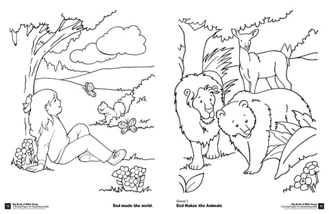 big book of bible story coloring pages for elementary kids