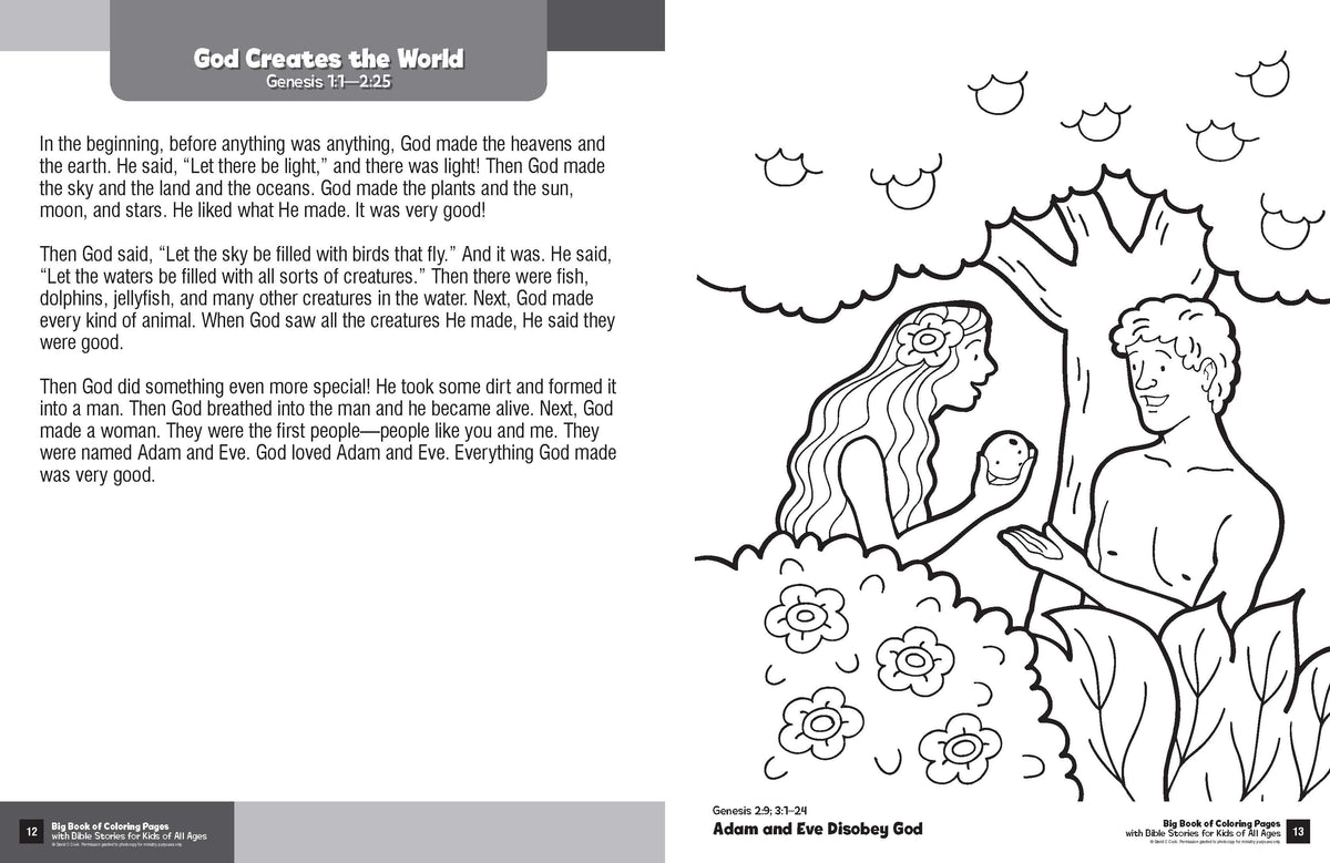 Download Big Book of Coloring Pages with Bible Stories for Kids of All Ages - David C Cook