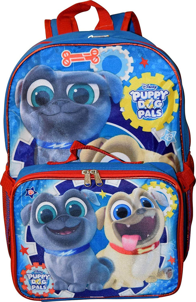 puppy dog pals backpack and lunch box